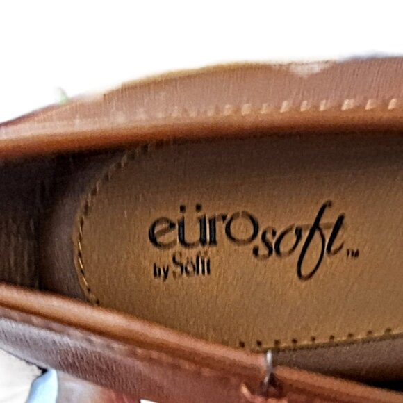 Eurosoft Women's Beatrice Leather 3" Heels Leaf Brown Size 10M New Other - Picture 6 of 11